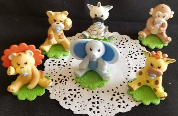 Cute Baby Animals Cake Toppers Jungle Party Baby Animals Cake Decorations - Cake Toppers Boutique