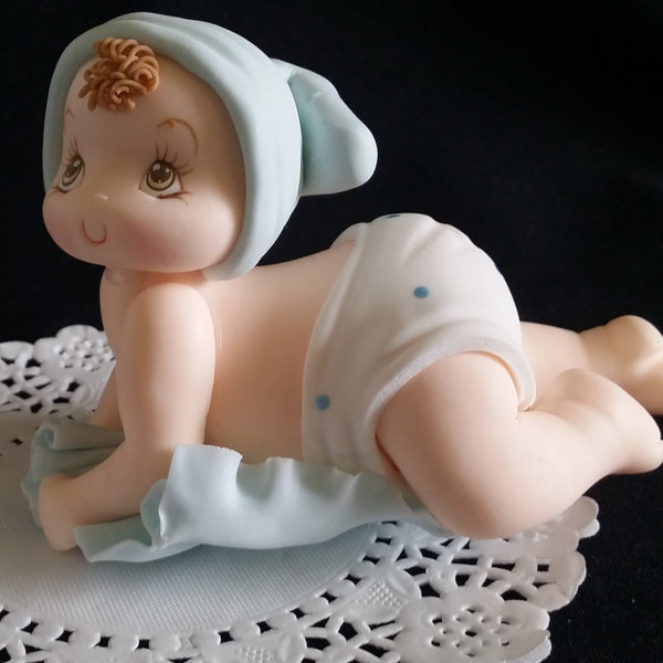 Baby Girl Cake Decoration Slepping Baby Cake Decoration Twins Babies for Cakes - Cake Toppers Boutique