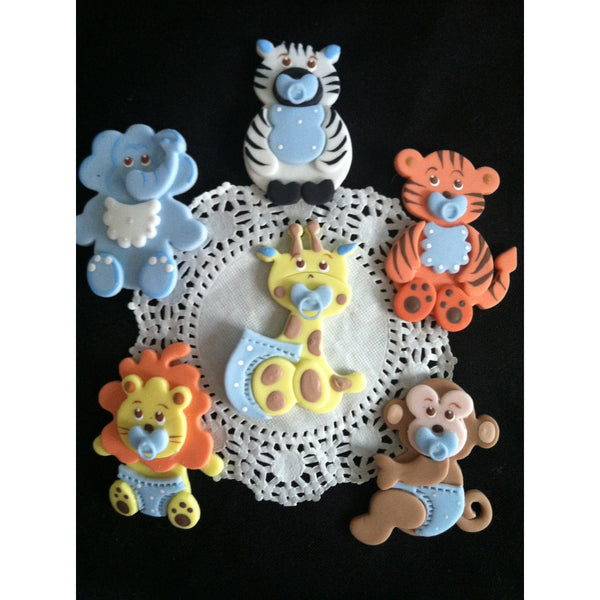 Jungle Safari Birthday Party, Safari Baby Shower Theme Favors, Jungle safari Cake Topper, Boy Baby Shower , Jungle  Decorations, Jungle Birthday Party - Cake Toppers Boutique