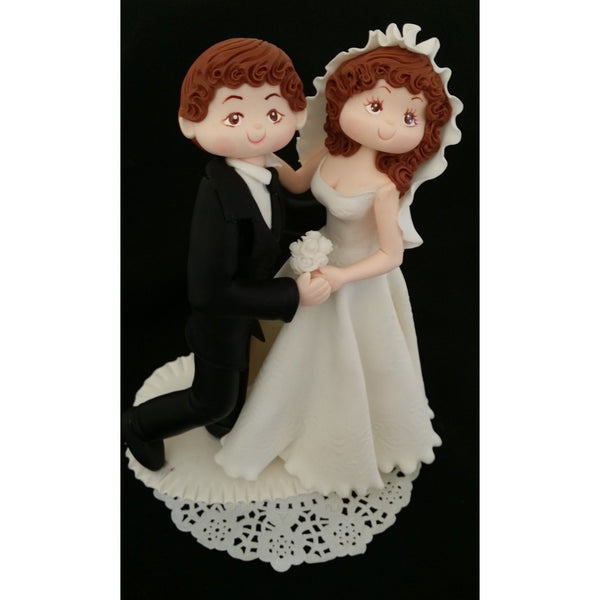 Wedding Cake Topper, Bride Groom Dancing Cake Topper, Funny Wedding Cake Topper - Cake Toppers Boutique