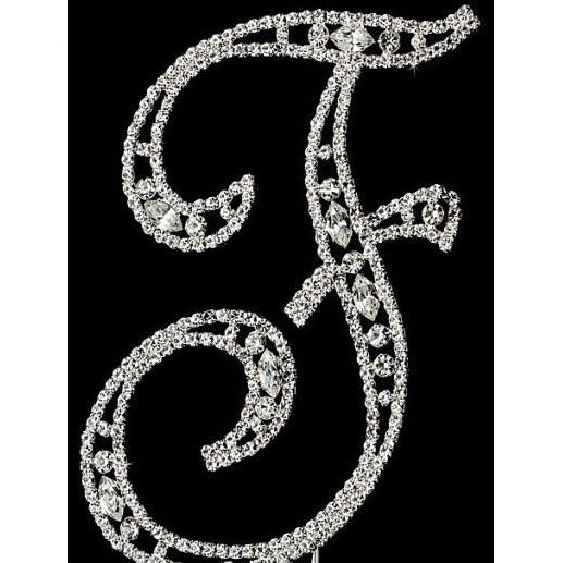 Wedding Cake Topper, 6'' Initial Cake Topper, Letter Wedding Topper, Monogram Cake Topper - Cake Toppers Boutique