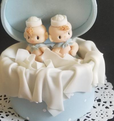 Twins Baby Shower Twins Babies Cake Topper, Twin Girls Cake Decorations Baptism Cake Topper