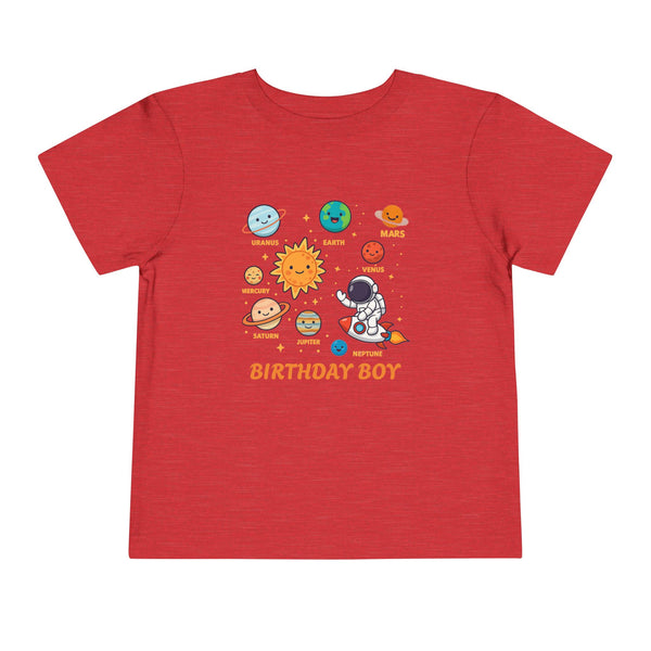 Space 2nd Birthday Solar System Toddler Shirt Cute Planets T Shirt Space Bday Shirt Boy Custom Name Age Shirts Toddler Boy 3rd Birthday Tees