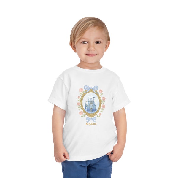 Coquette Bow Magical Castle Shirt, Toddler Castle T-shirt Retro Coquette Bow Shirt Princess Castle Bday Girl Tee Coquette Family Trip Shirt