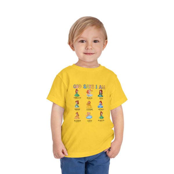 God Says I Am Princess Shirt, Cute Toddler Shirt, Little Girl T Shirt, Funny Princess Tee, Christian Girl Shirt Gift for Toddler Girl Shirts