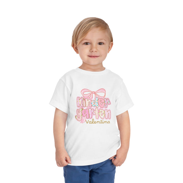 Personalized Back To School Girls Shirt, Custom Name Kids Shirt, Cute Kindergarten Shirt First Day Of School T-shirt Preppy Pre School Shirt