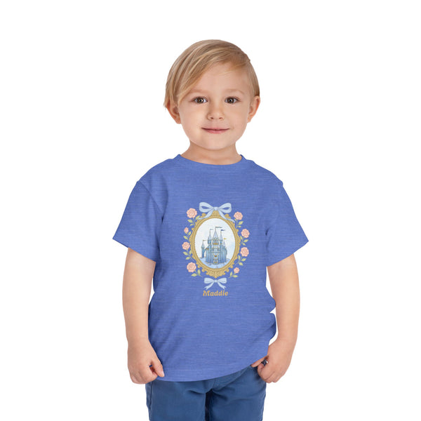 Coquette Bow Magical Castle Shirt, Toddler Castle T-shirt Retro Coquette Bow Shirt Princess Castle Bday Girl Tee Coquette Family Trip Shirt
