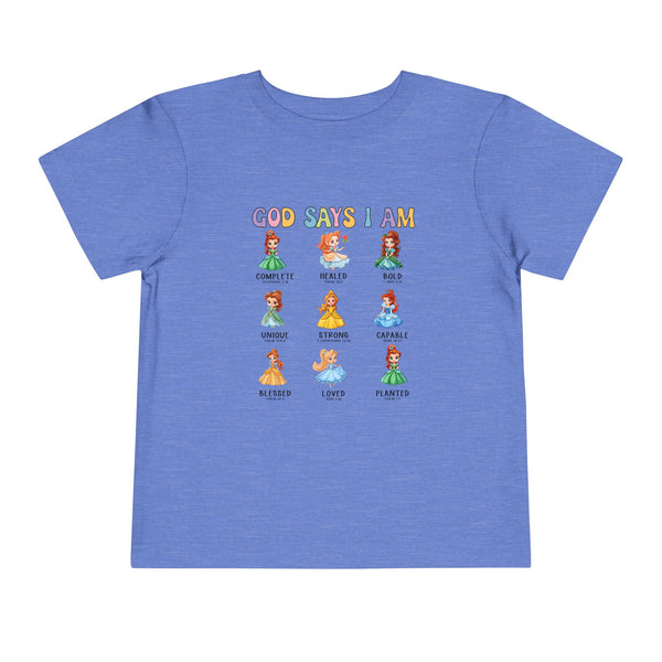 God Says I Am Princess Shirt, Cute Toddler Shirt, Little Girl T Shirt, Funny Princess Tee, Christian Girl Shirt Gift for Toddler Girl Shirts
