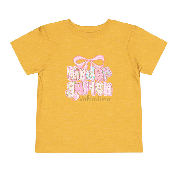 Personalized Back To School Girls Shirt, Custom Name Kids Shirt, Cute Kindergarten Shirt First Day Of School T-shirt Preppy Pre School Shirt