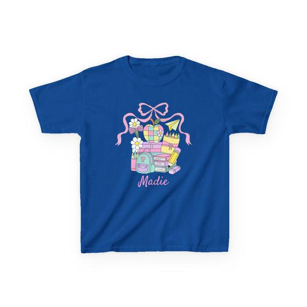 Preppy Custom Grade Girl Shirt, Personalized Back to School Shirt Custom Name 1st Day Outfit Cute Retro School Shirt Girls Dream Team TShirt