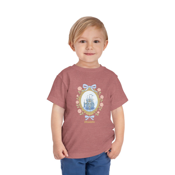 Coquette Bow Magical Castle Shirt, Toddler Castle T-shirt Retro Coquette Bow Shirt Princess Castle Bday Girl Tee Coquette Family Trip Shirt