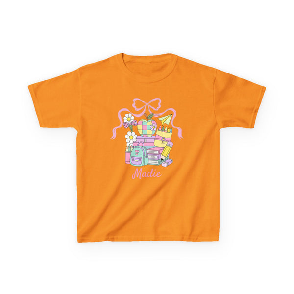 Preppy Custom Grade Girl Shirt, Personalized Back to School Shirt Custom Name 1st Day Outfit Cute Retro School Shirt Girls Dream Team TShirt