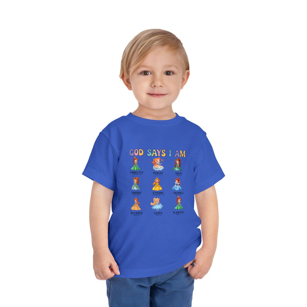 God Says I Am Princess Shirt, Cute Toddler Shirt, Little Girl T Shirt, Funny Princess Tee, Christian Girl Shirt Gift for Toddler Girl Shirts