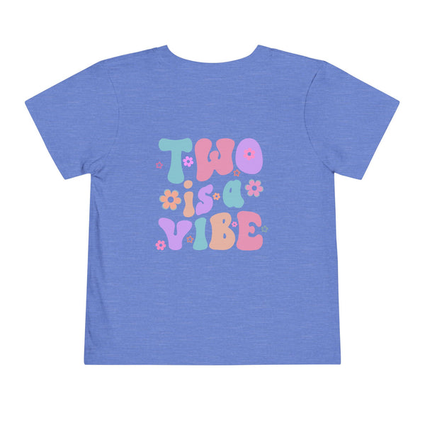 Two Shirt For Girl 2nd Birthday Shirt Girl 2nd Birthday Toddler T Shirt Two is a Vibes TShirt Retro Girl Shirt 2nd Bday Shirt Toddler Outfit