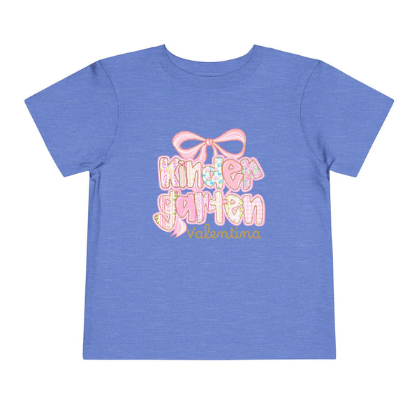 Personalized Back To School Girls Shirt, Custom Name Kids Shirt, Cute Kindergarten Shirt First Day Of School T-shirt Preppy Pre School Shirt