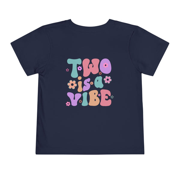 Two Shirt For Girl 2nd Birthday Shirt Girl 2nd Birthday Toddler T Shirt Two is a Vibes TShirt Retro Girl Shirt 2nd Bday Shirt Toddler Outfit