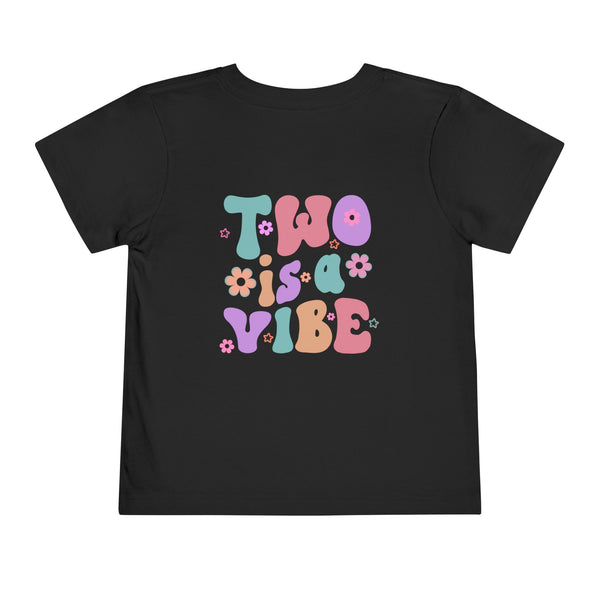 Two Shirt For Girl 2nd Birthday Shirt Girl 2nd Birthday Toddler T Shirt Two is a Vibes TShirt Retro Girl Shirt 2nd Bday Shirt Toddler Outfit