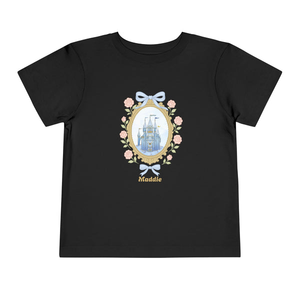 Coquette Bow Magical Castle Shirt, Toddler Castle T-shirt Retro Coquette Bow Shirt Princess Castle Bday Girl Tee Coquette Family Trip Shirt