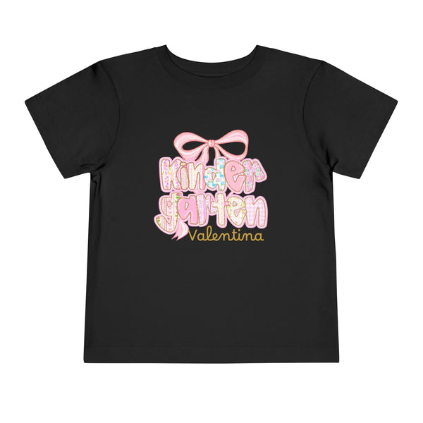 Personalized Back To School Girls Shirt, Custom Name Kids Shirt, Cute Kindergarten Shirt First Day Of School T-shirt Preppy Pre School Shirt