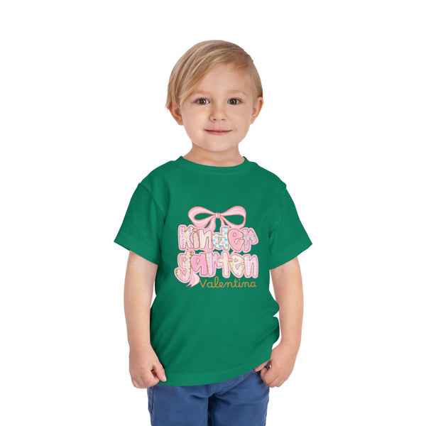 Personalized Back To School Girls Shirt, Custom Name Kids Shirt, Cute Kindergarten Shirt First Day Of School T-shirt Preppy Pre School Shirt