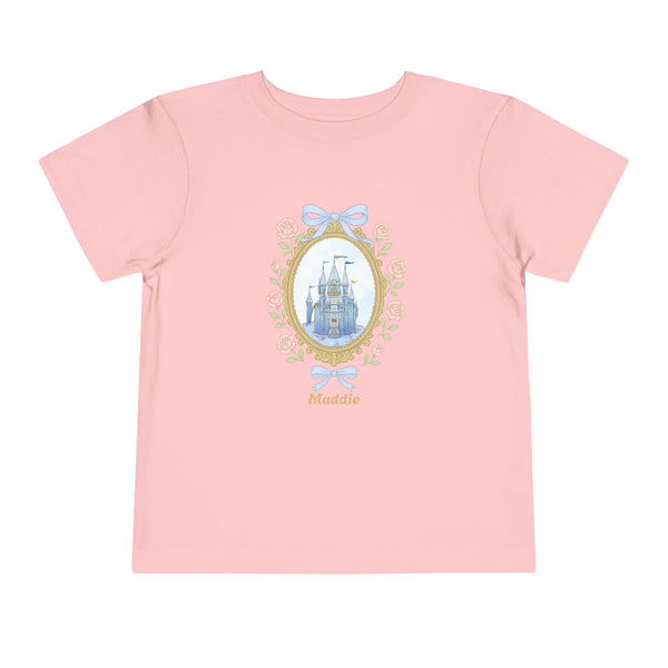 Coquette Bow Magical Castle Shirt, Toddler Castle T-shirt Retro Coquette Bow Shirt Princess Castle Bday Girl Tee Coquette Family Trip Shirt