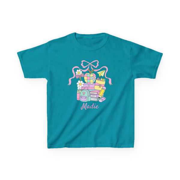 Preppy Custom Grade Girl Shirt, Personalized Back to School Shirt Custom Name 1st Day Outfit Cute Retro School Shirt Girls Dream Team TShirt