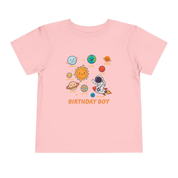 Space 2nd Birthday Solar System Toddler Shirt Cute Planets T Shirt Space Bday Shirt Boy Custom Name Age Shirts Toddler Boy 3rd Birthday Tees
