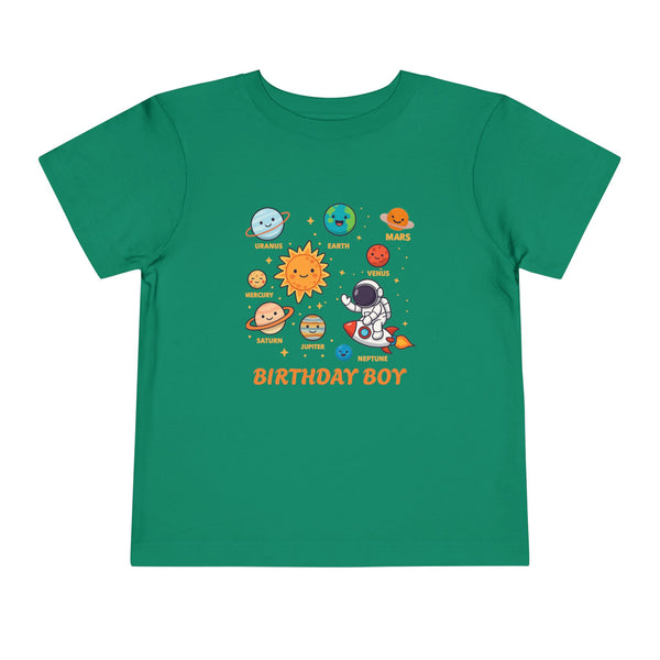 Space 2nd Birthday Solar System Toddler Shirt Cute Planets T Shirt Space Bday Shirt Boy Custom Name Age Shirts Toddler Boy 3rd Birthday Tees