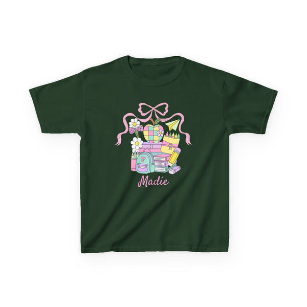 Preppy Custom Grade Girl Shirt, Personalized Back to School Shirt Custom Name 1st Day Outfit Cute Retro School Shirt Girls Dream Team TShirt