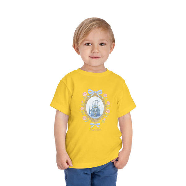 Coquette Bow Magical Castle Shirt, Toddler Castle T-shirt Retro Coquette Bow Shirt Princess Castle Bday Girl Tee Coquette Family Trip Shirt