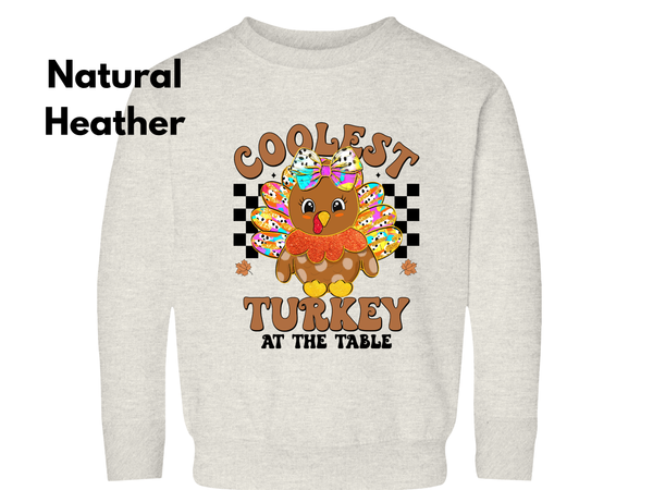 Thanksgiving Turkey Toddler Sweatshirt, Gobble Kids Sweatshirt, Thanksgiving Sweatshirt, Cutest Turkey Sweatshirt, Thanksgiving Cute Sweater