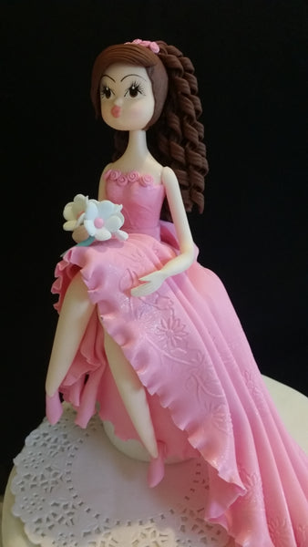 Quinceañera Cake Topper Bridal Shower Sweet Sixteen Cake Decoration