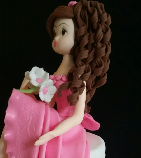 Quinceañera Cake Topper Bridal Shower Sweet Sixteen Cake Decoration