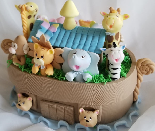 Noah's Ark Cake Topper Noah's Arks with Animals Topper Noah's Ark Cake Decorations - C T B