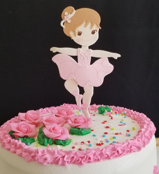 Ballerina Cake Toppers Pink Ballerina Birthday Standing Ballet Girl Centerpiece Decorations