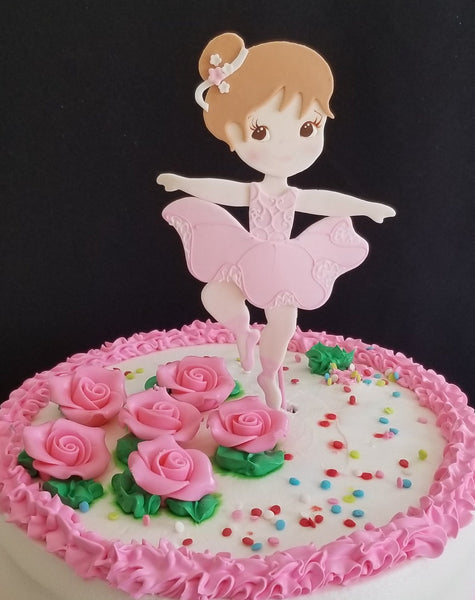 Ballerina Cake Toppers Pink Ballerina Birthday Standing Ballet Girl Centerpiece Decorations