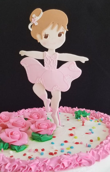 Ballerina Cake Toppers Pink Ballerina Birthday Standing Ballet Girl Centerpiece Decorations