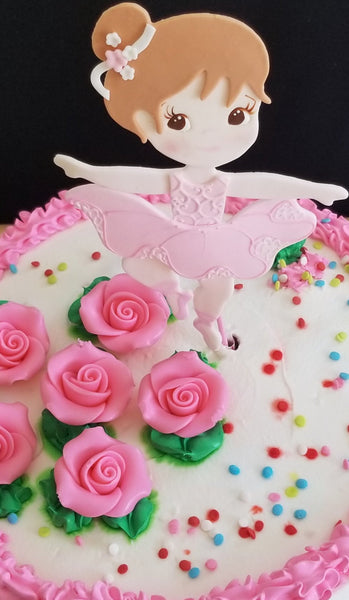 Ballerina Cake Toppers Pink Ballerina Birthday Standing Ballet Girl Centerpiece Decorations