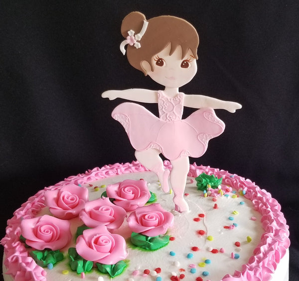 Ballerina Cake Toppers Ballet Birthday Theme Pink Ballerina and Centerpiece Decorations