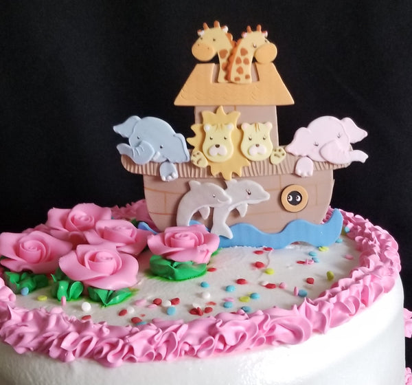 Noah's Ark Cake Decoration Pick Birthday and Baby Shower Centerpiece Topper