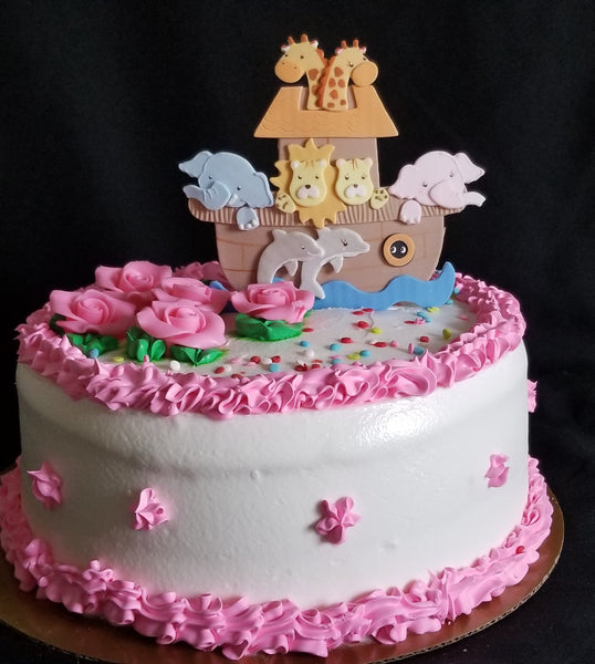 Noah's Ark Cake Decoration Pick Birthday and Baby Shower Centerpiece Topper