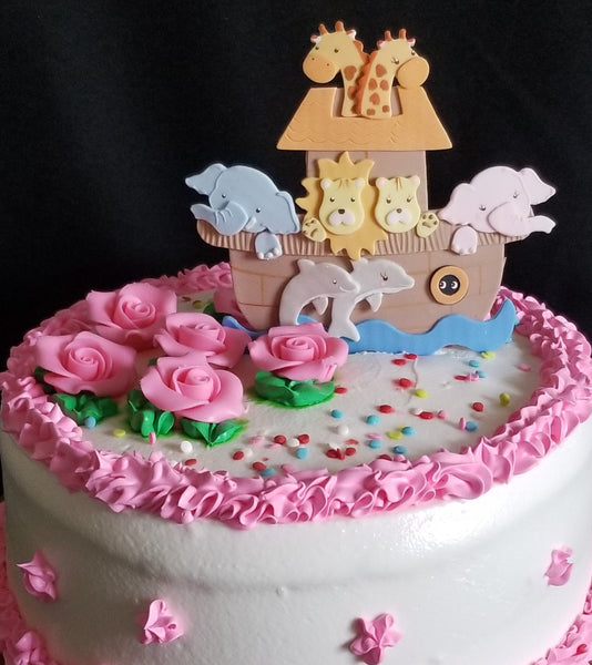 Noah's Ark Cake Decoration Pick Birthday and Baby Shower Centerpiece Topper