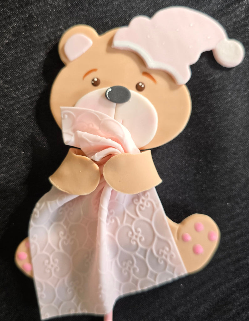Bear Cake Topper Baby shower Cake Decorations Teddy Bear Boy or Girl