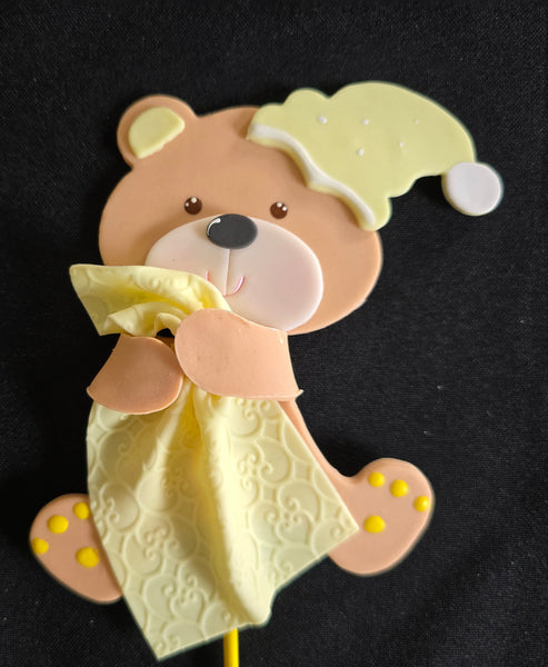 Bear Cake Topper Baby shower Cake Decorations Teddy Bear Boy or Girl