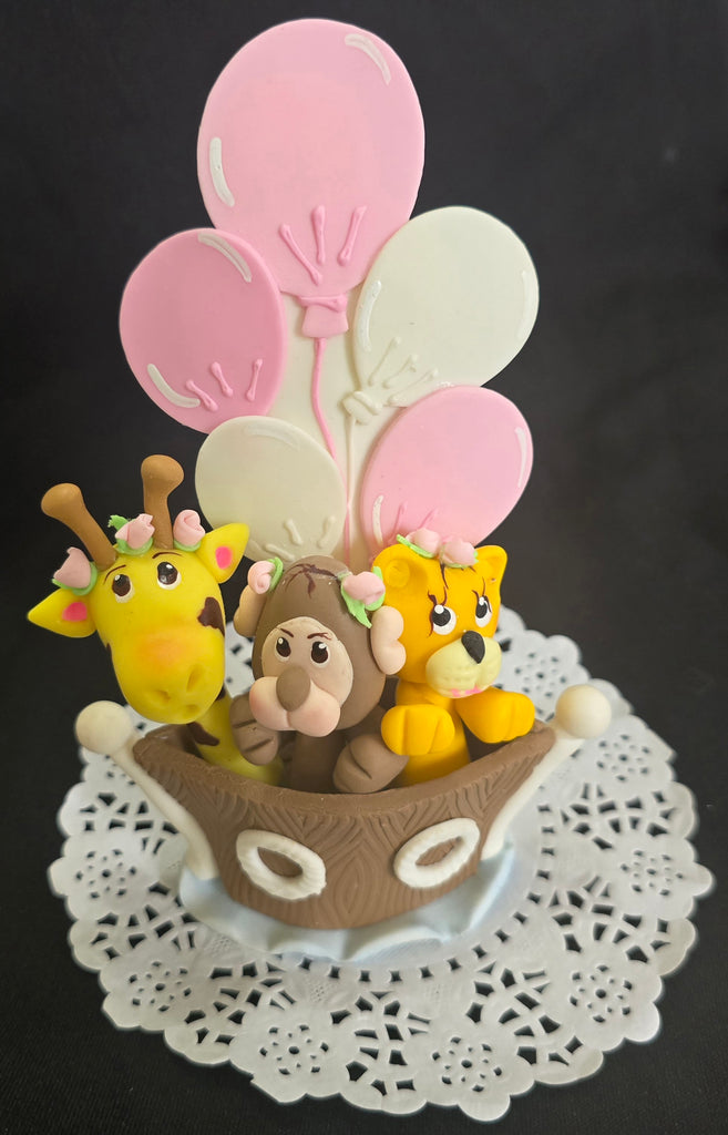 Noah's Ark Cake Toppers Noah's Ark Baby Shower Favors Noah's Ark with Giraffe Lion Monkey Lamb