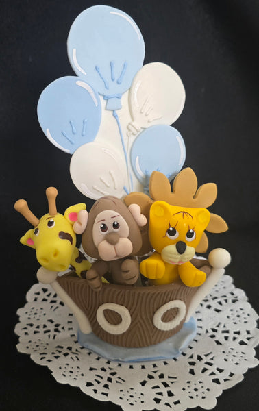 Noah's Ark Cake Toppers Noah's Ark Baby Shower Favors Noah's Ark with Giraffe Lion Monkey Lamb