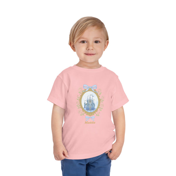 Coquette Bow Magical Castle Shirt, Toddler Castle T-shirt Retro Coquette Bow Shirt Princess Castle Bday Girl Tee Coquette Family Trip Shirt