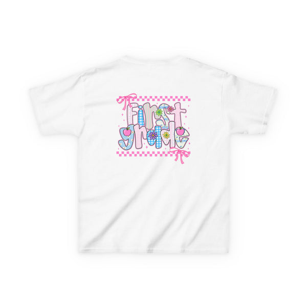 Back to School Shirt Personalized First Grade TShirt Girls 1st Grade Shirt Girls Coquette Bow Tee First Day Of School Outfit Shirts For Girl
