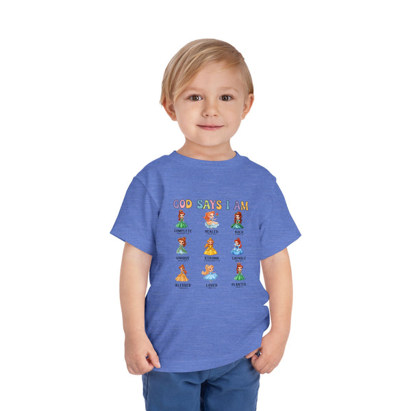 God Says I Am Princess Shirt, Cute Toddler Shirt, Little Girl T Shirt, Funny Princess Tee, Christian Girl Shirt Gift for Toddler Girl Shirts