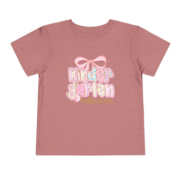 Personalized Back To School Girls Shirt, Custom Name Kids Shirt, Cute Kindergarten Shirt First Day Of School T-shirt Preppy Pre School Shirt
